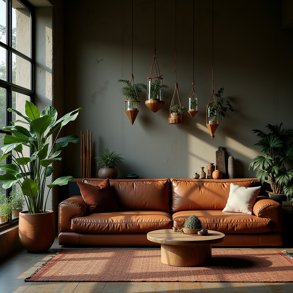 moody boho living room 20