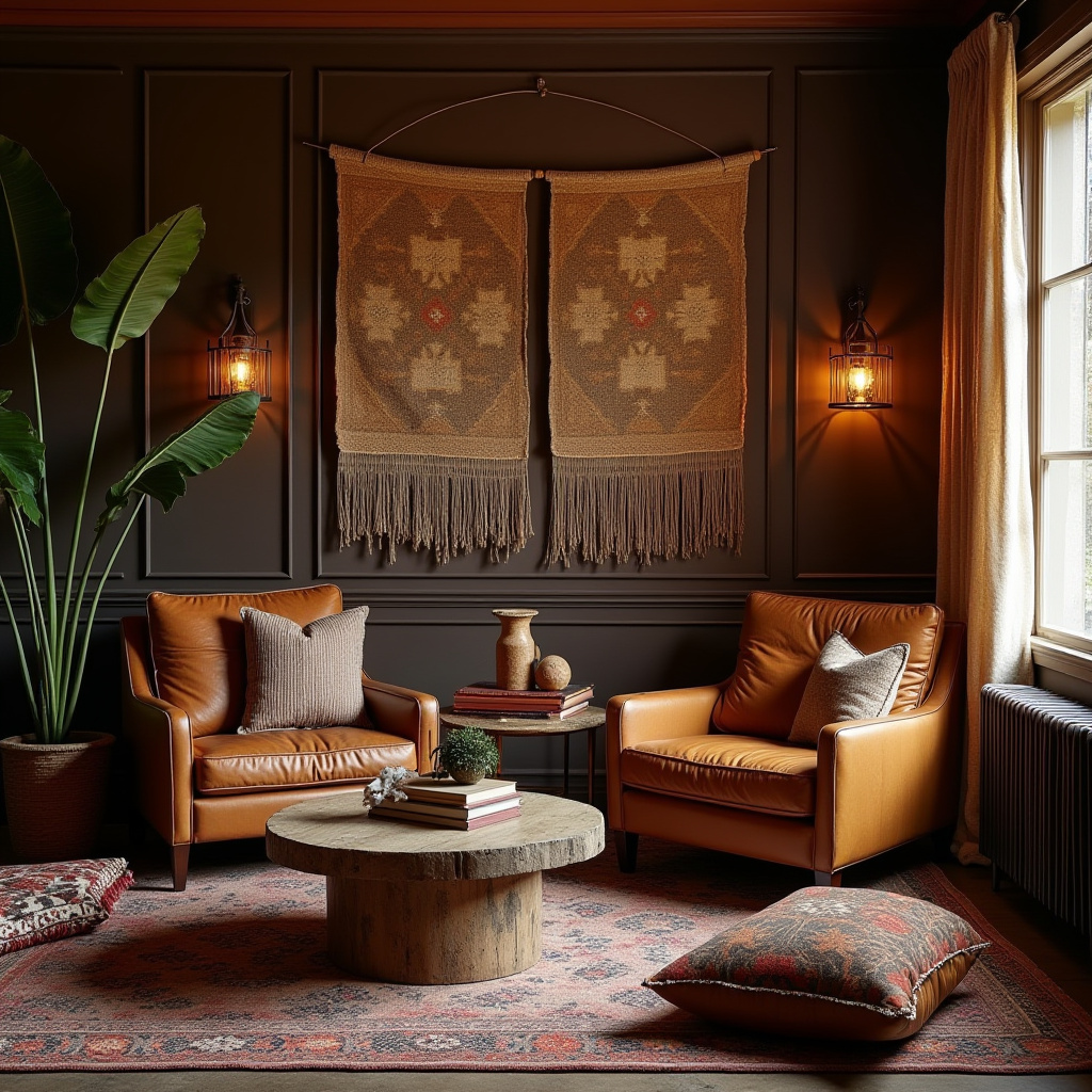 moody boho living room 3