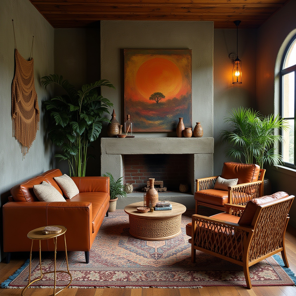 moody boho living room 39