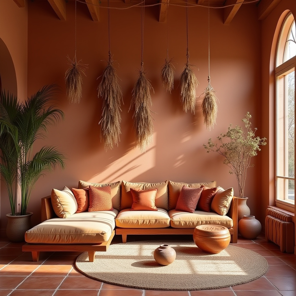 moody boho living room 6