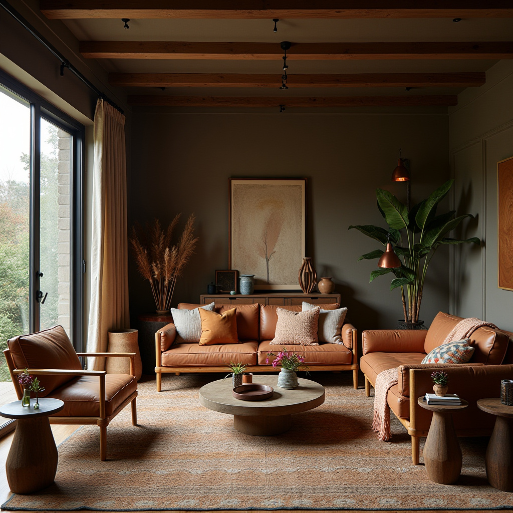 moody boho living room 8