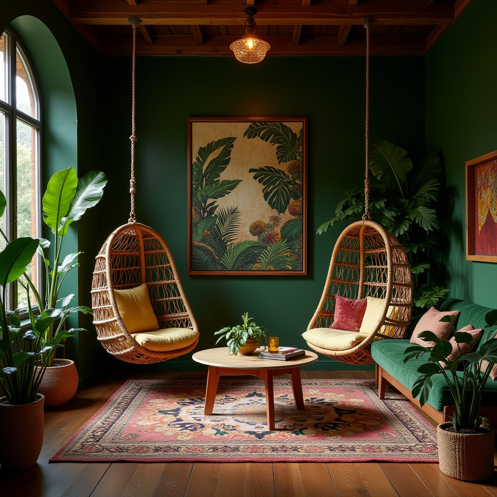 moody boho living room 9