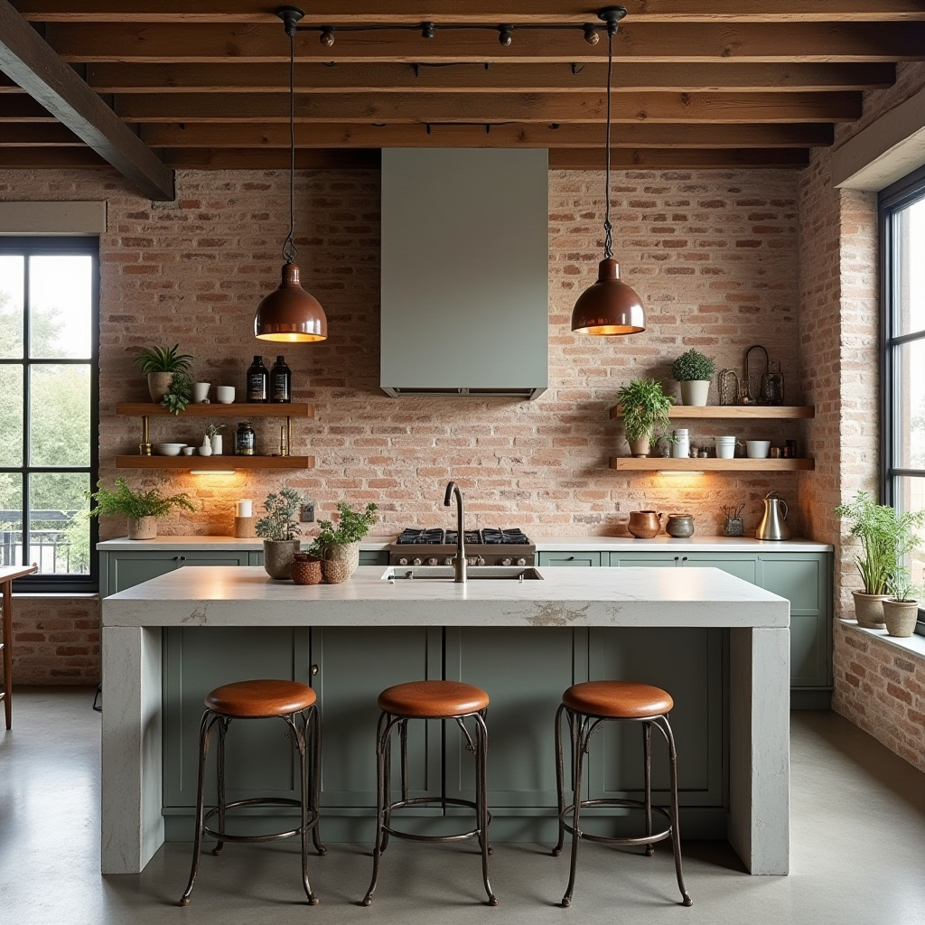 neutral boho kitchen 13