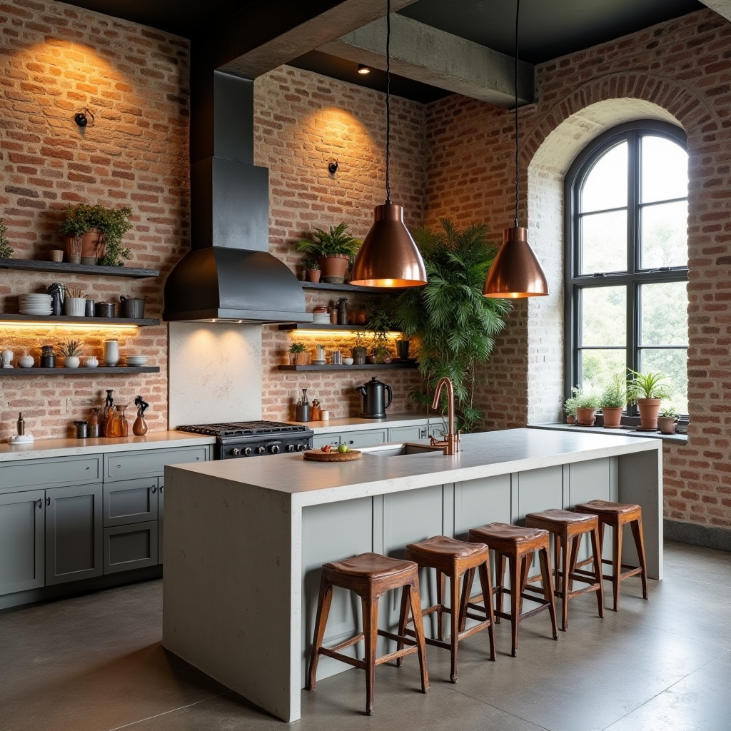 neutral boho kitchen 14