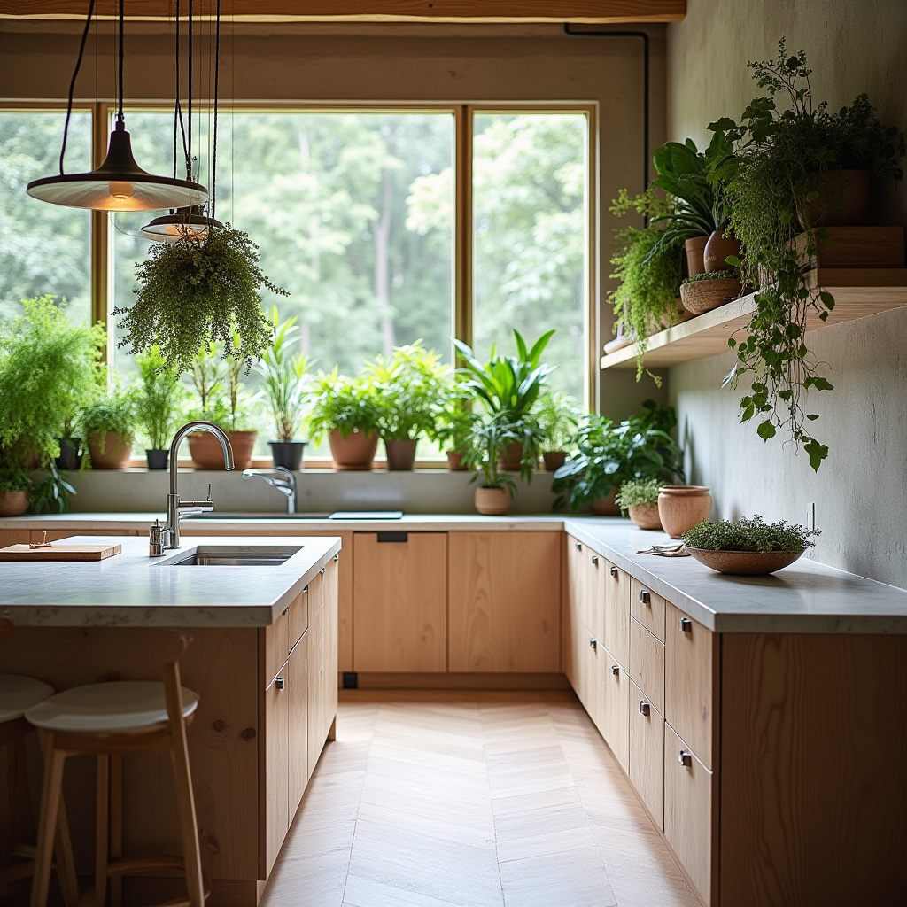 neutral boho kitchen 21