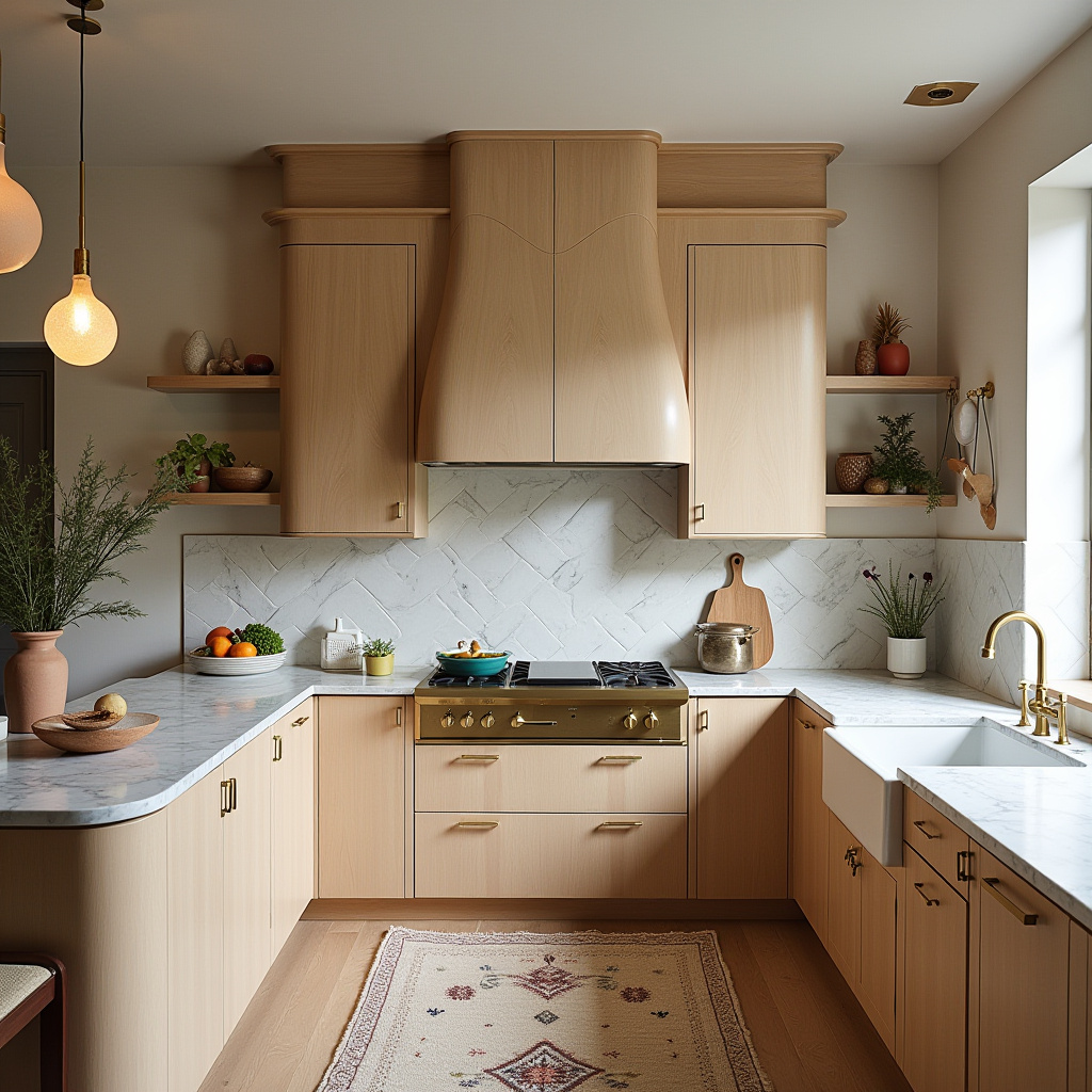 neutral boho kitchen 24