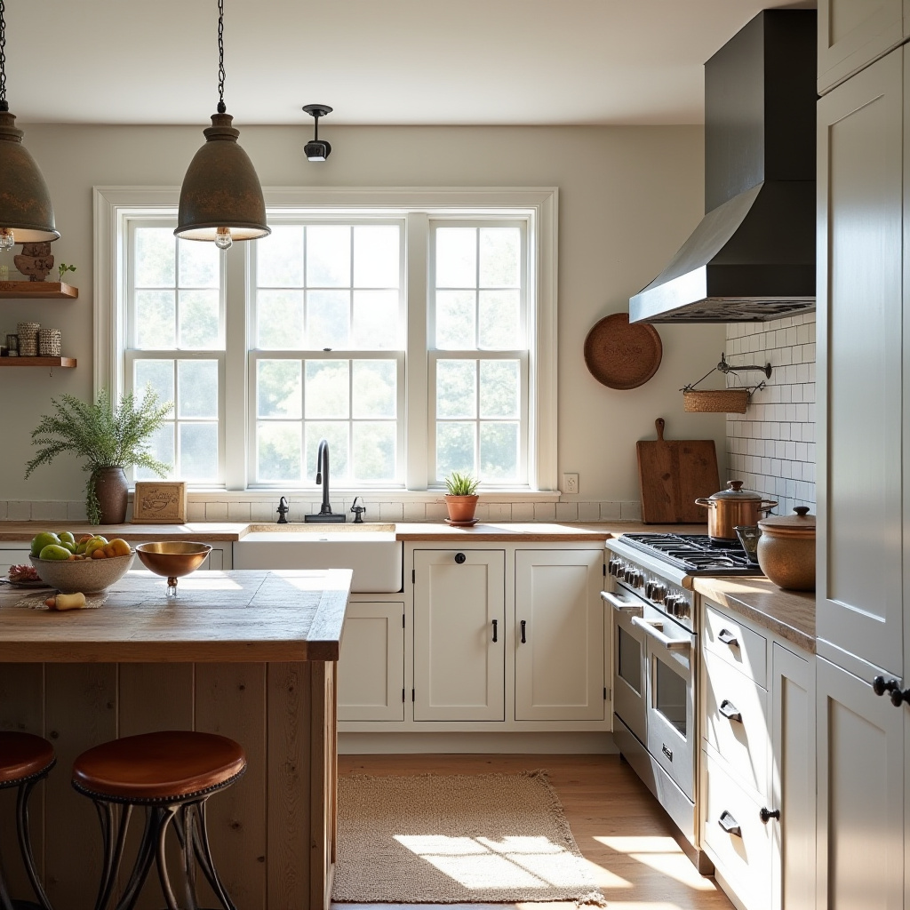 neutral boho kitchen 26