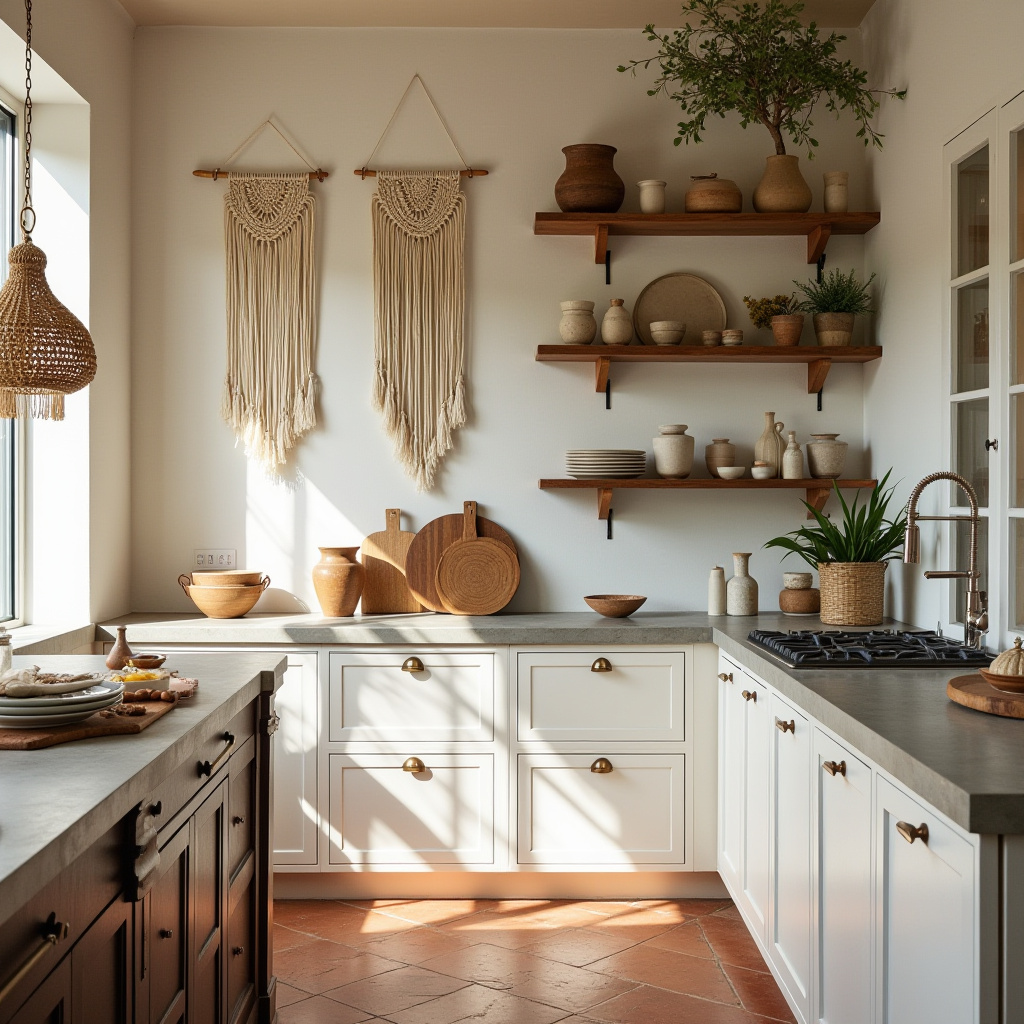 neutral boho kitchen 3