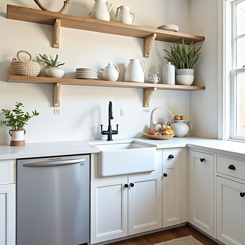 neutral boho kitchen 30