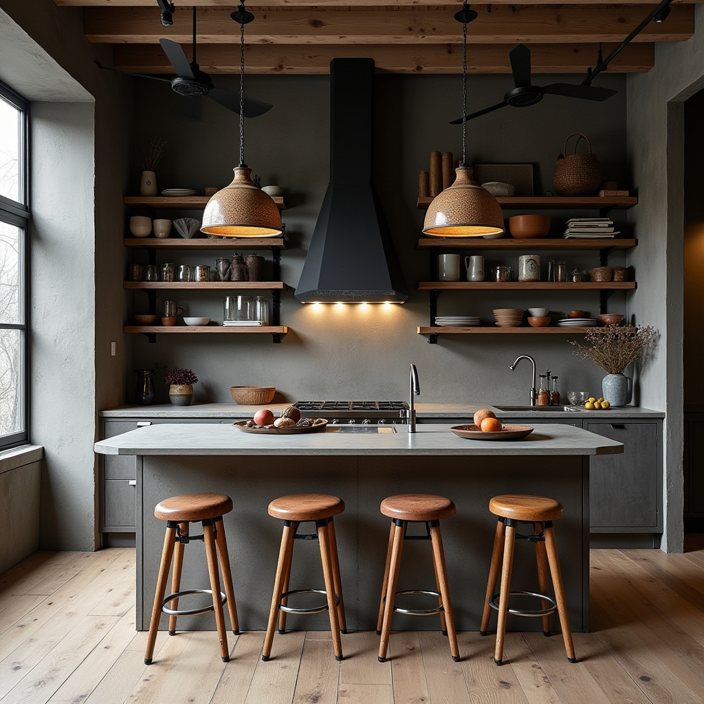 neutral boho kitchen 32