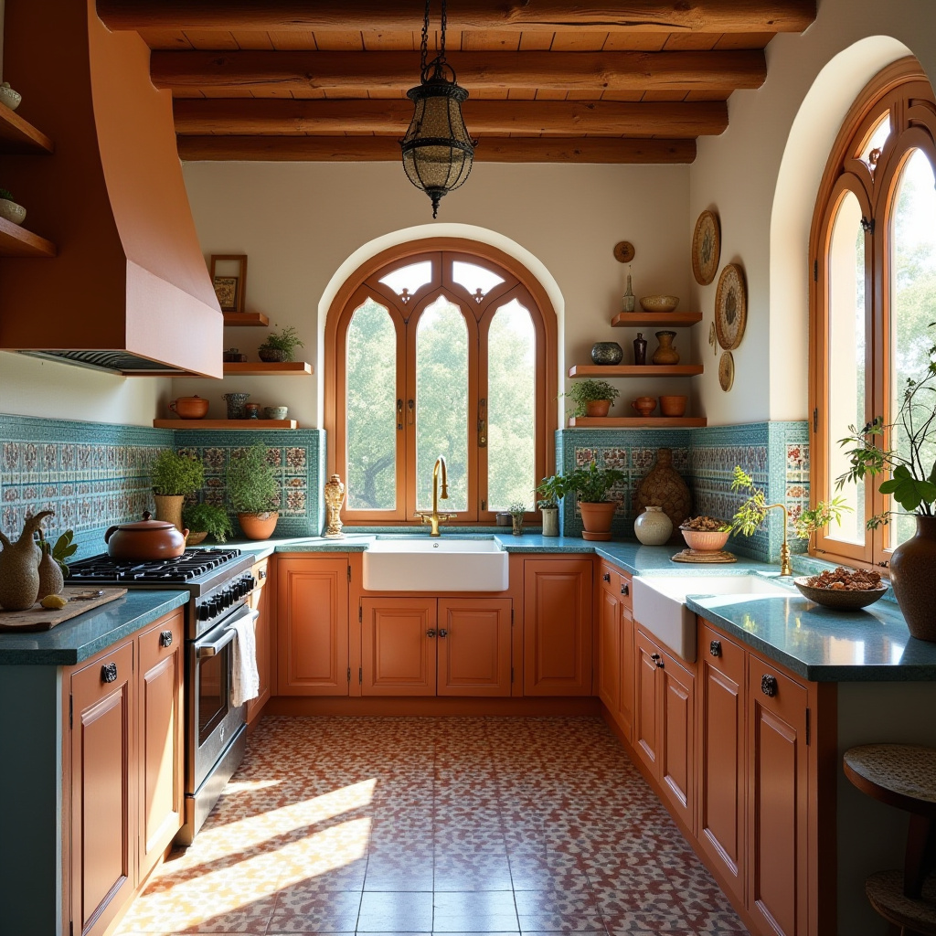 neutral boho kitchen 33