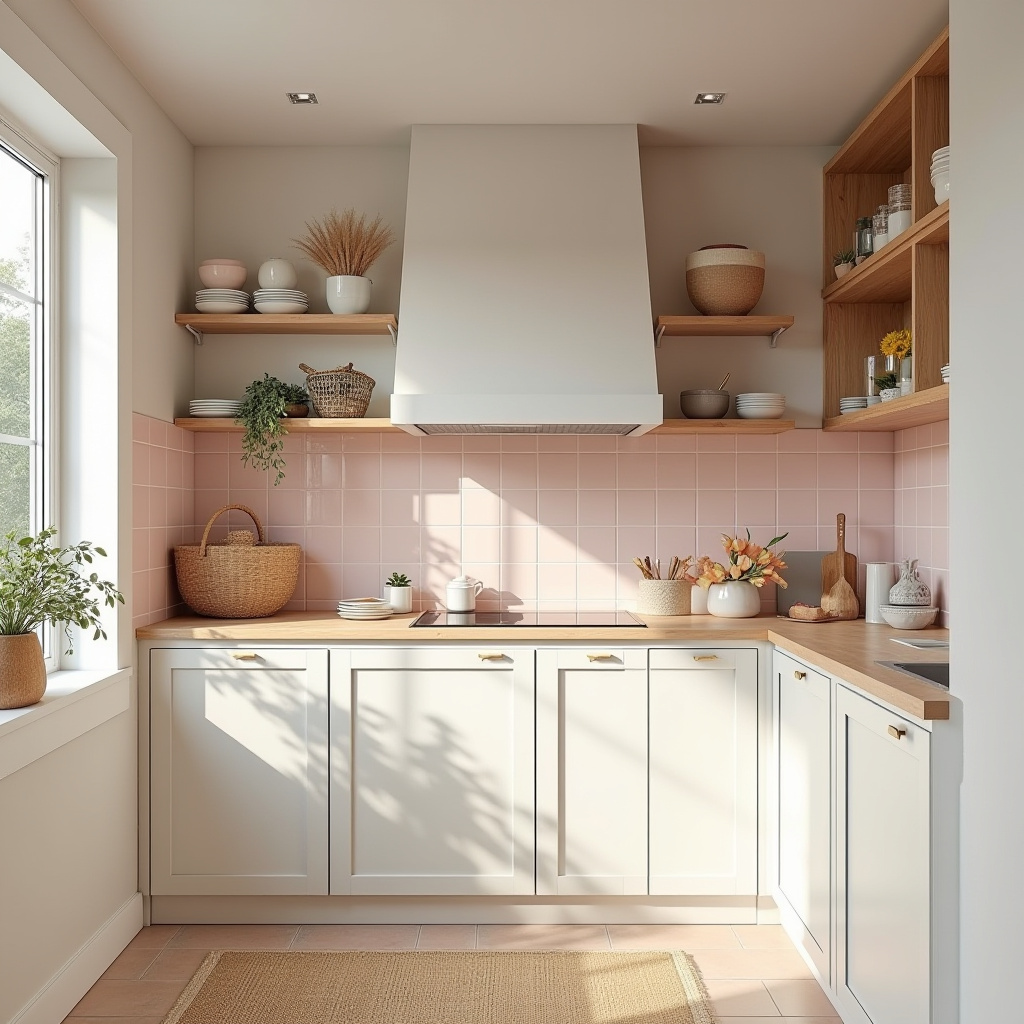 neutral boho kitchen 35