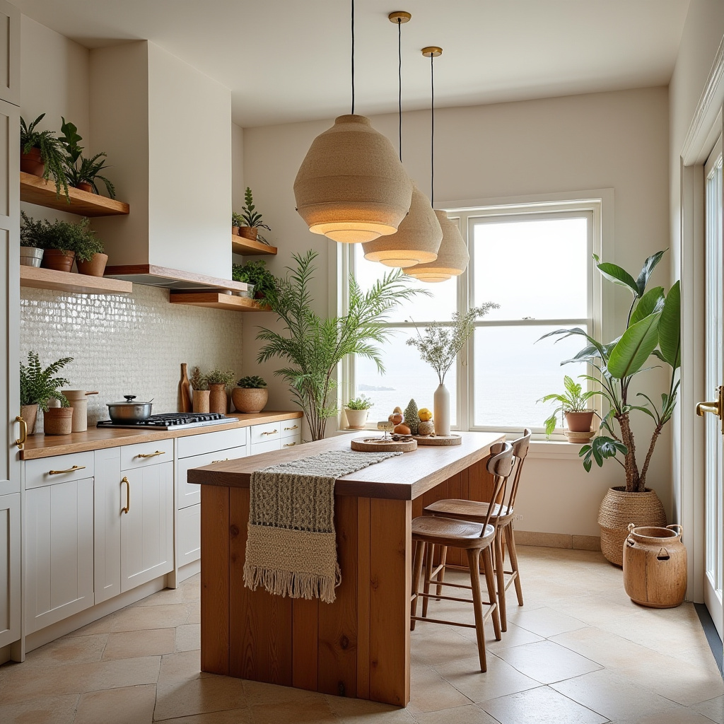 neutral boho kitchen 5