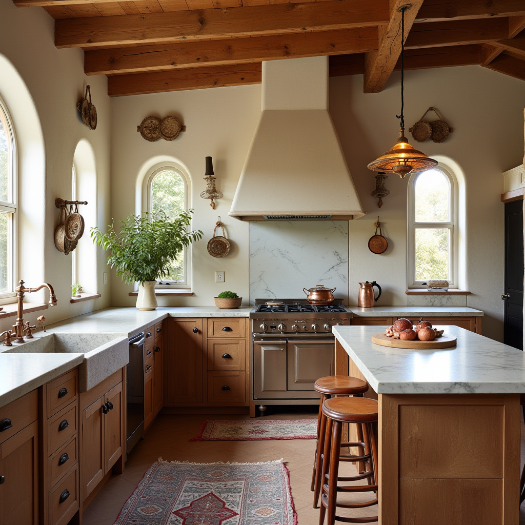 neutral boho kitchen 8