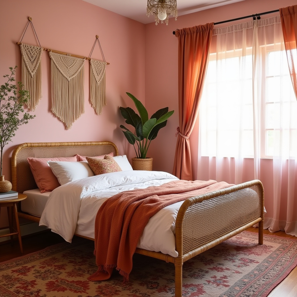 pink boho bedroom 2