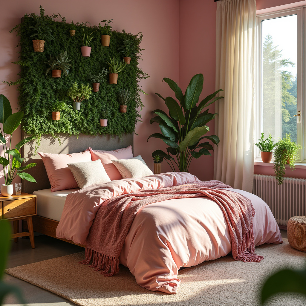 pink boho bedroom 21