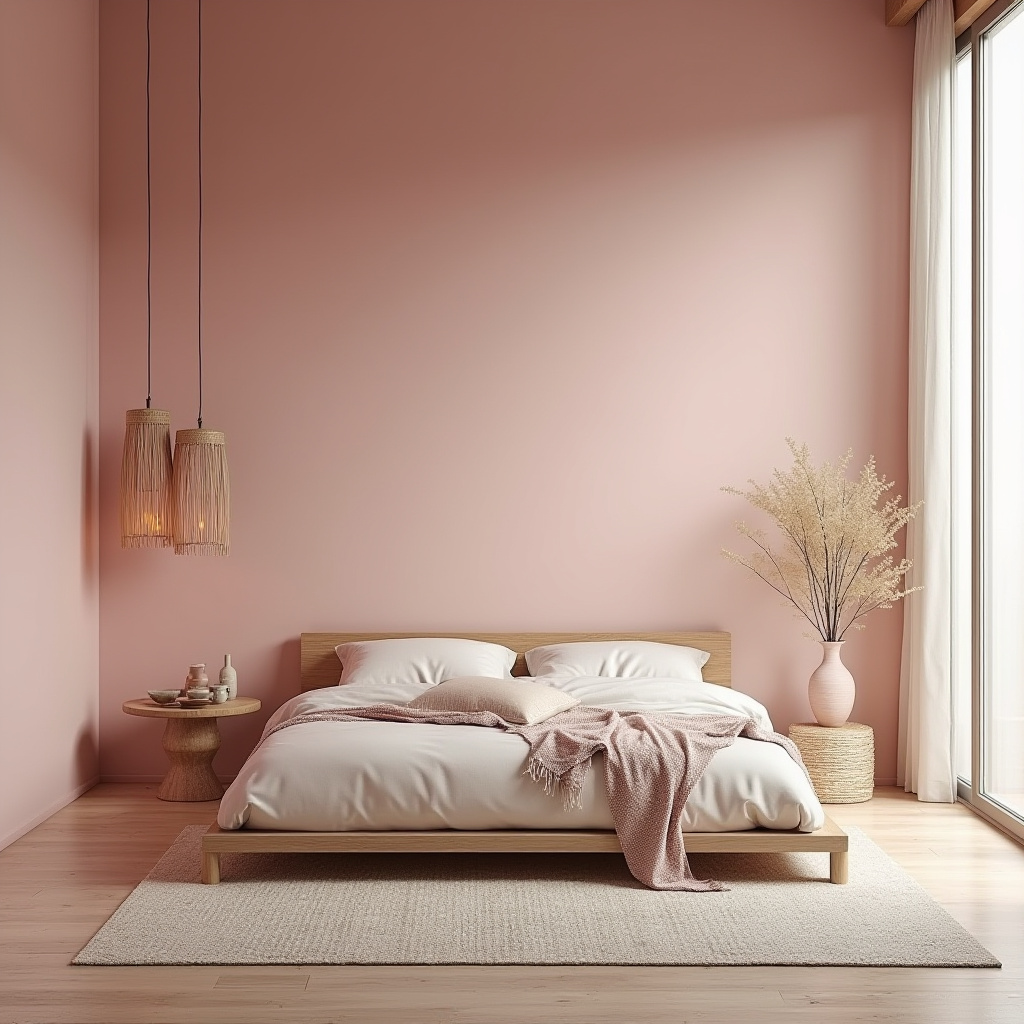 pink boho bedroom 31