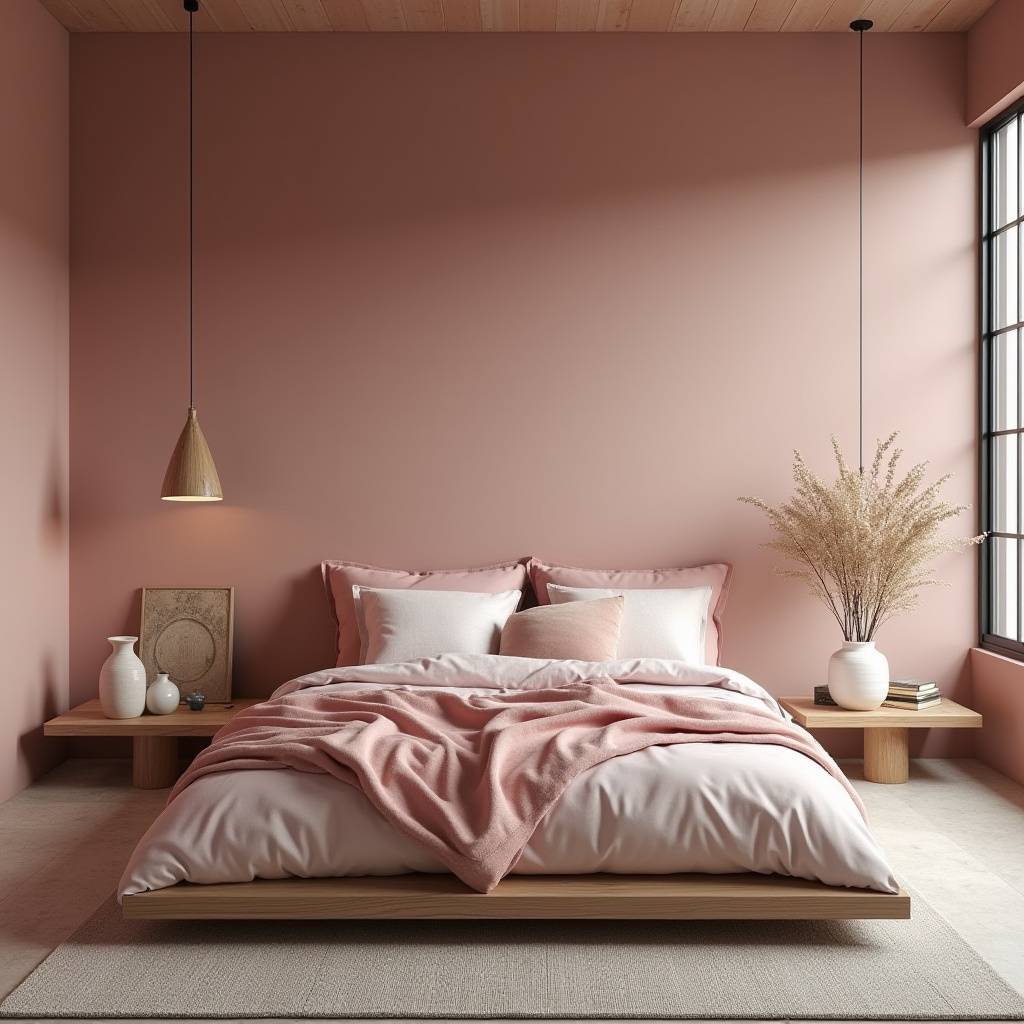 pink boho bedroom 32