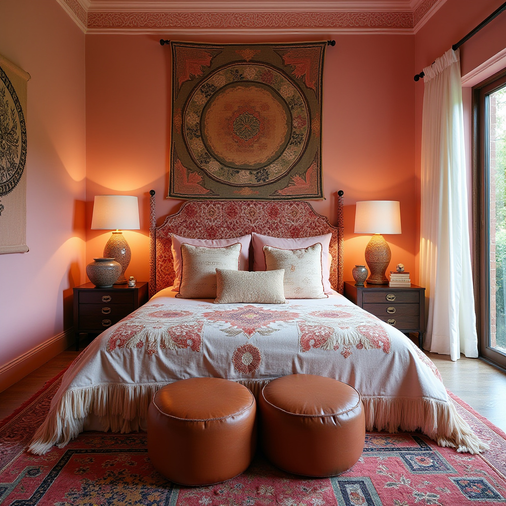 pink boho bedroom 7