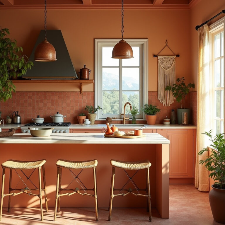 retro boho kitchen 1