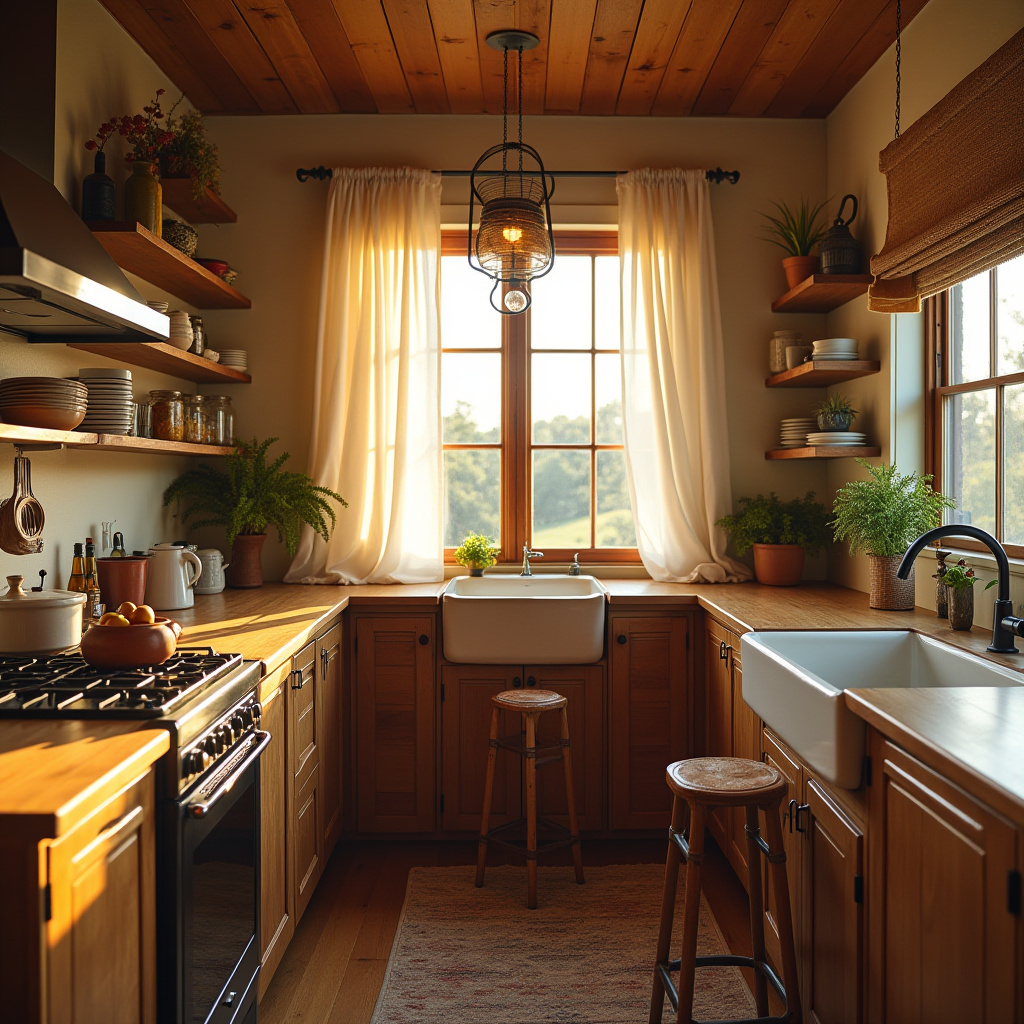 retro boho kitchen 11