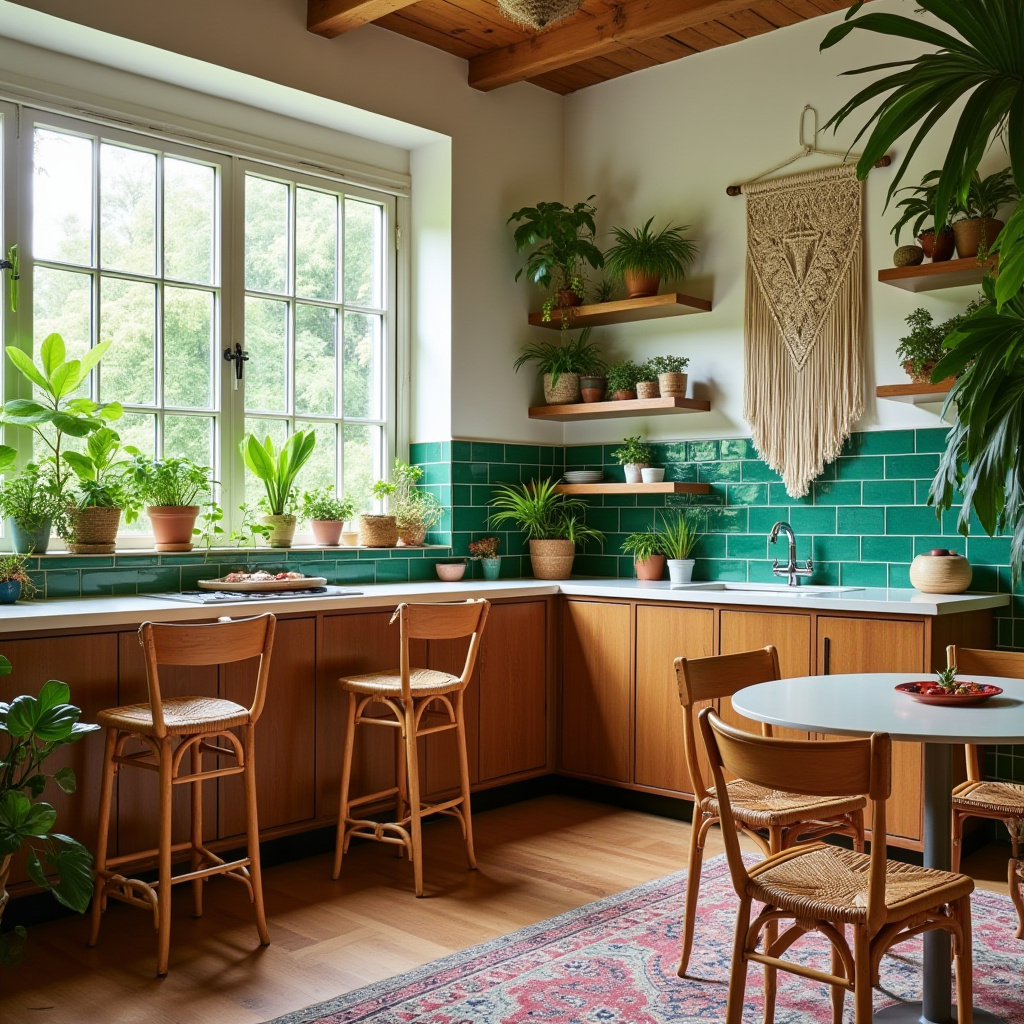 retro boho kitchen 15