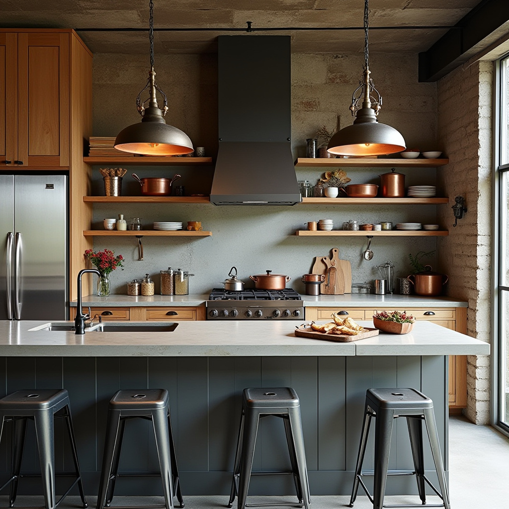 retro boho kitchen 22