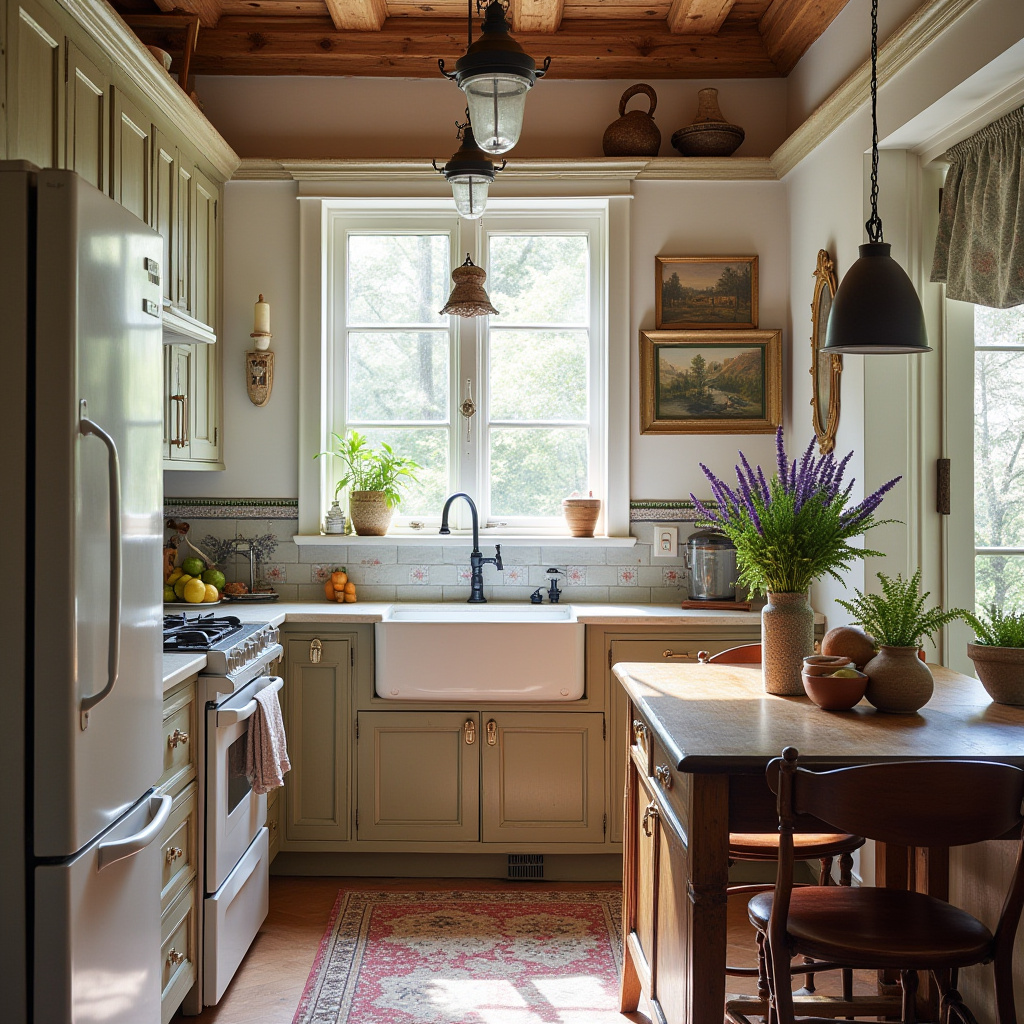 retro boho kitchen 23