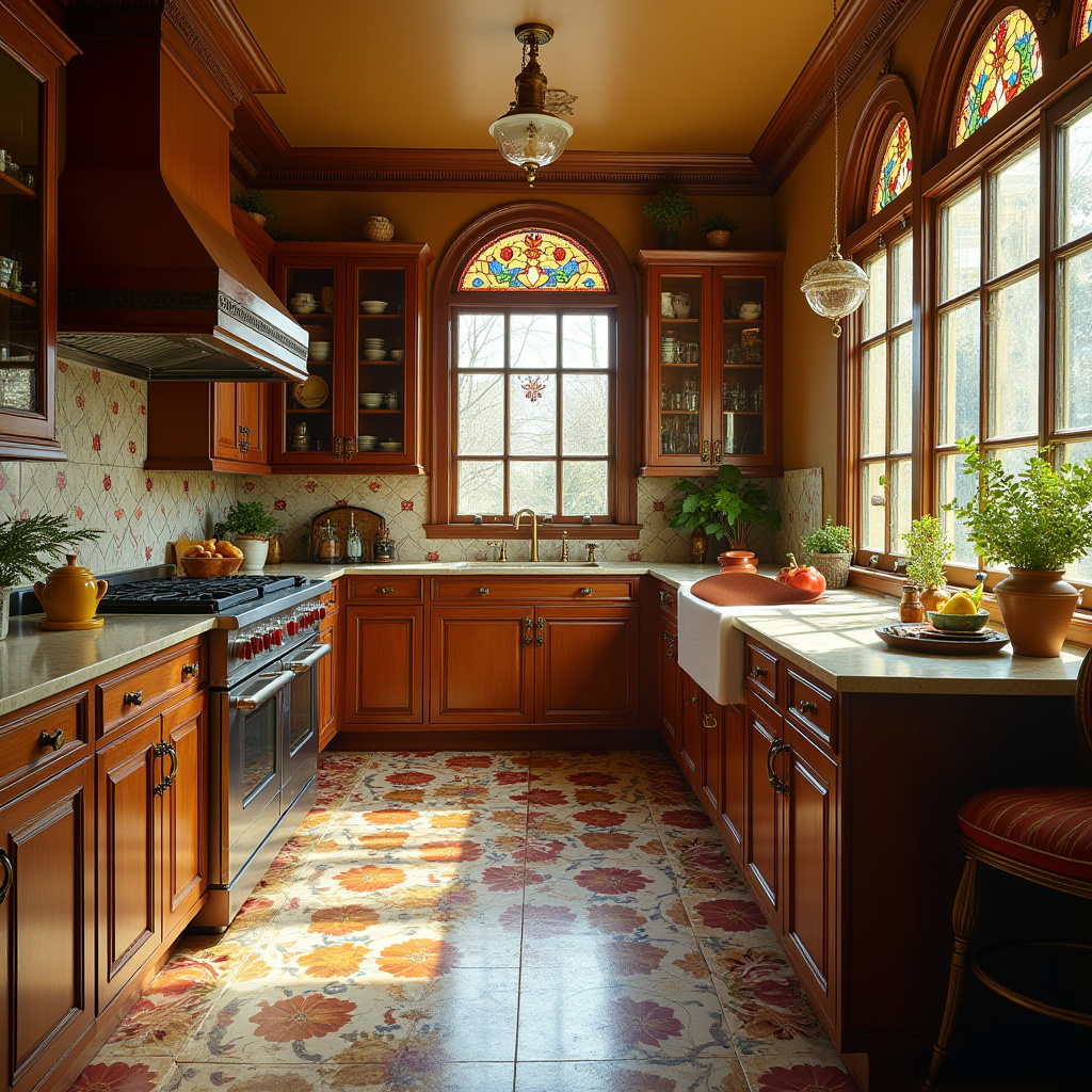 retro boho kitchen 31