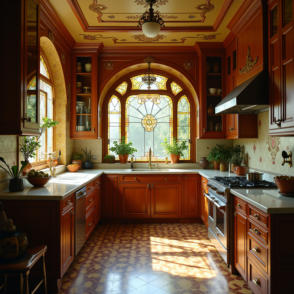 retro boho kitchen 32