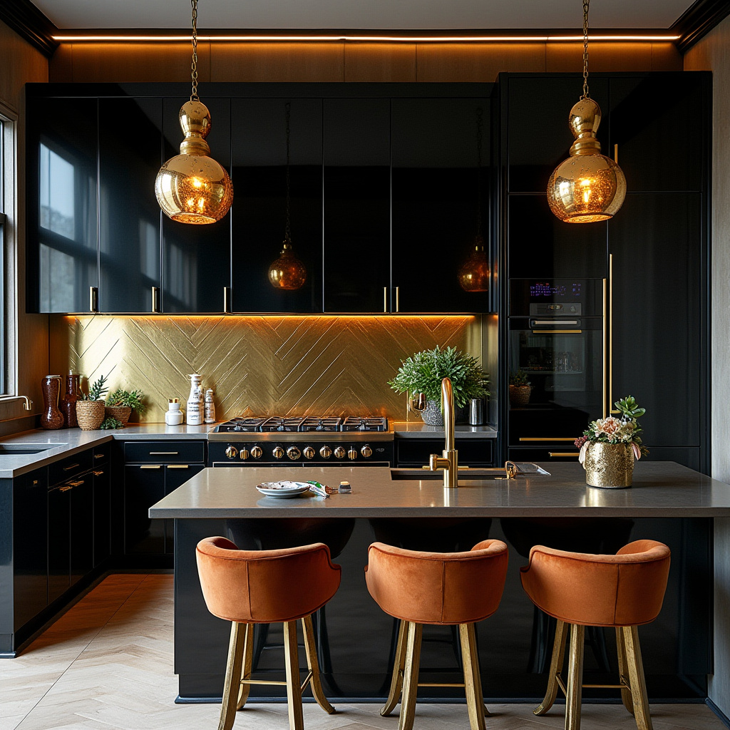 retro boho kitchen 35