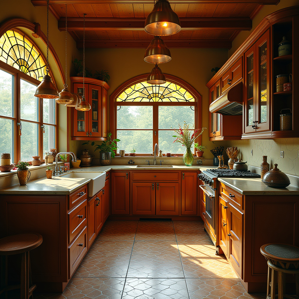 retro boho kitchen 6