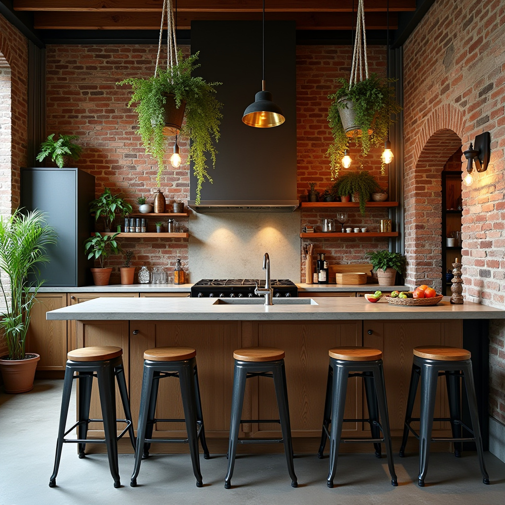 rustic boho kitchen 10