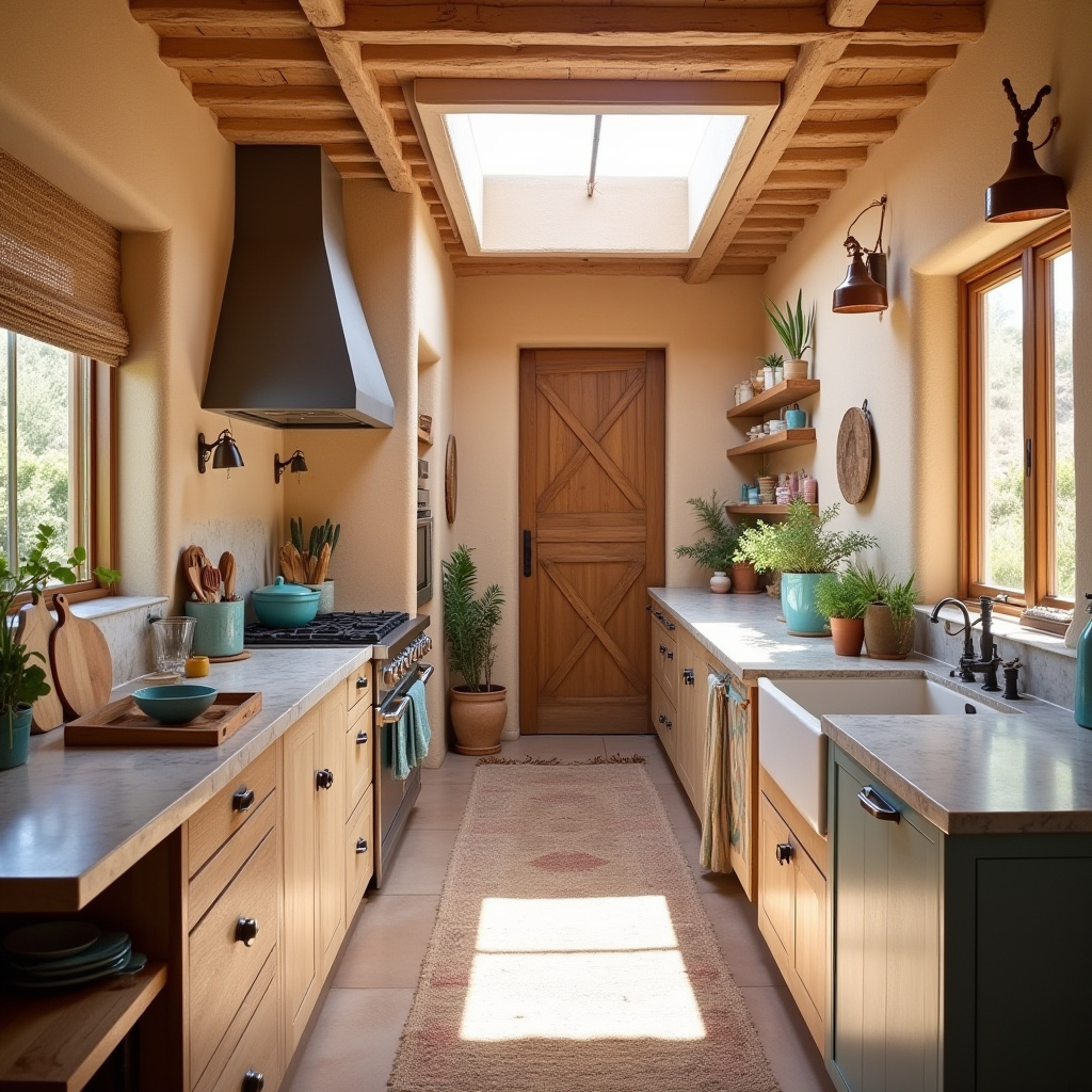 rustic boho kitchen 12