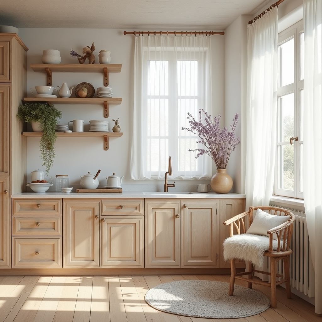 rustic boho kitchen 18