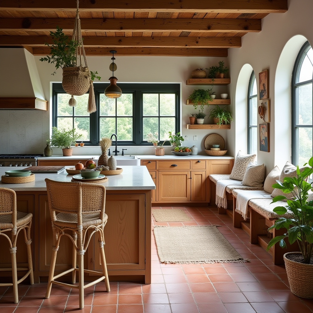 rustic boho kitchen 2