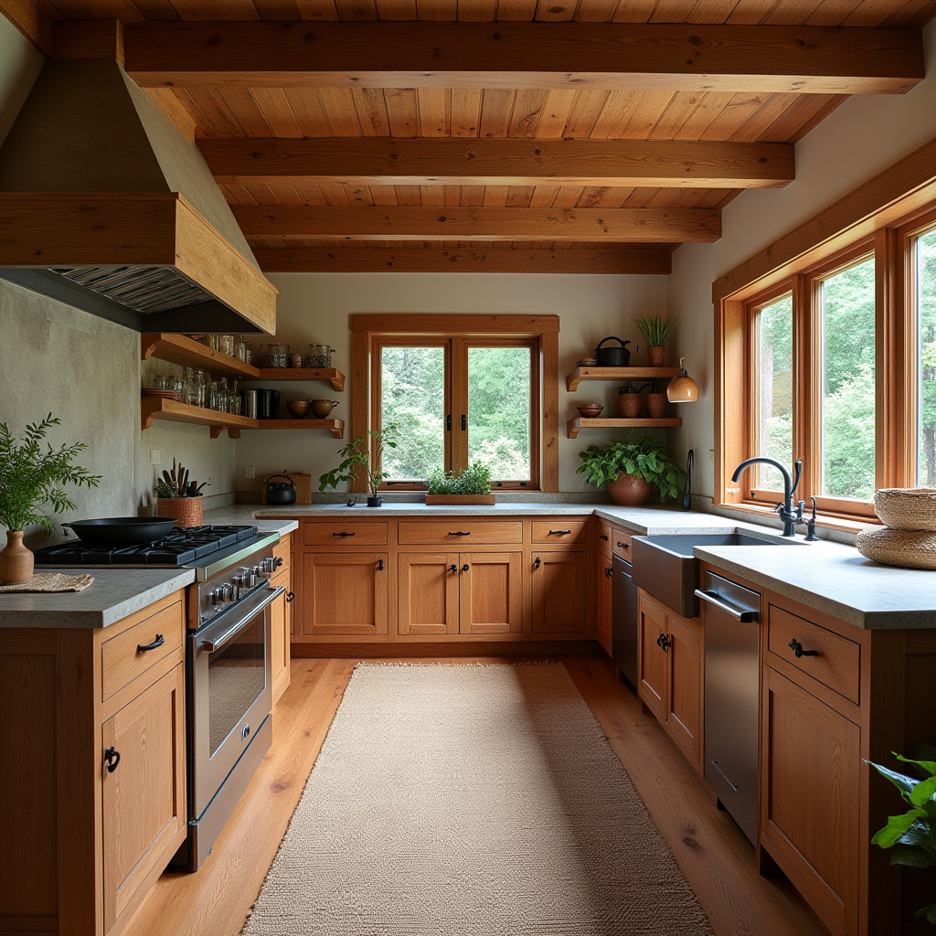 rustic boho kitchen 22
