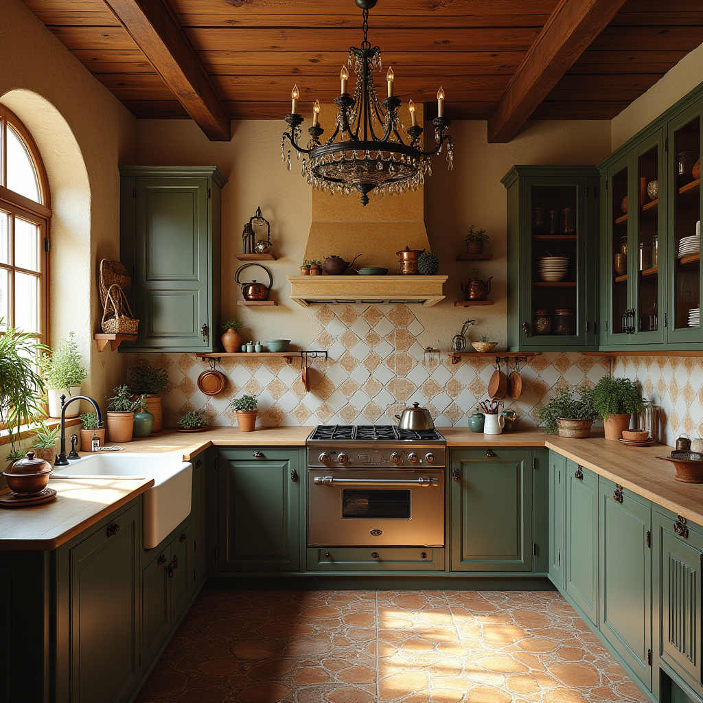 rustic boho kitchen 23