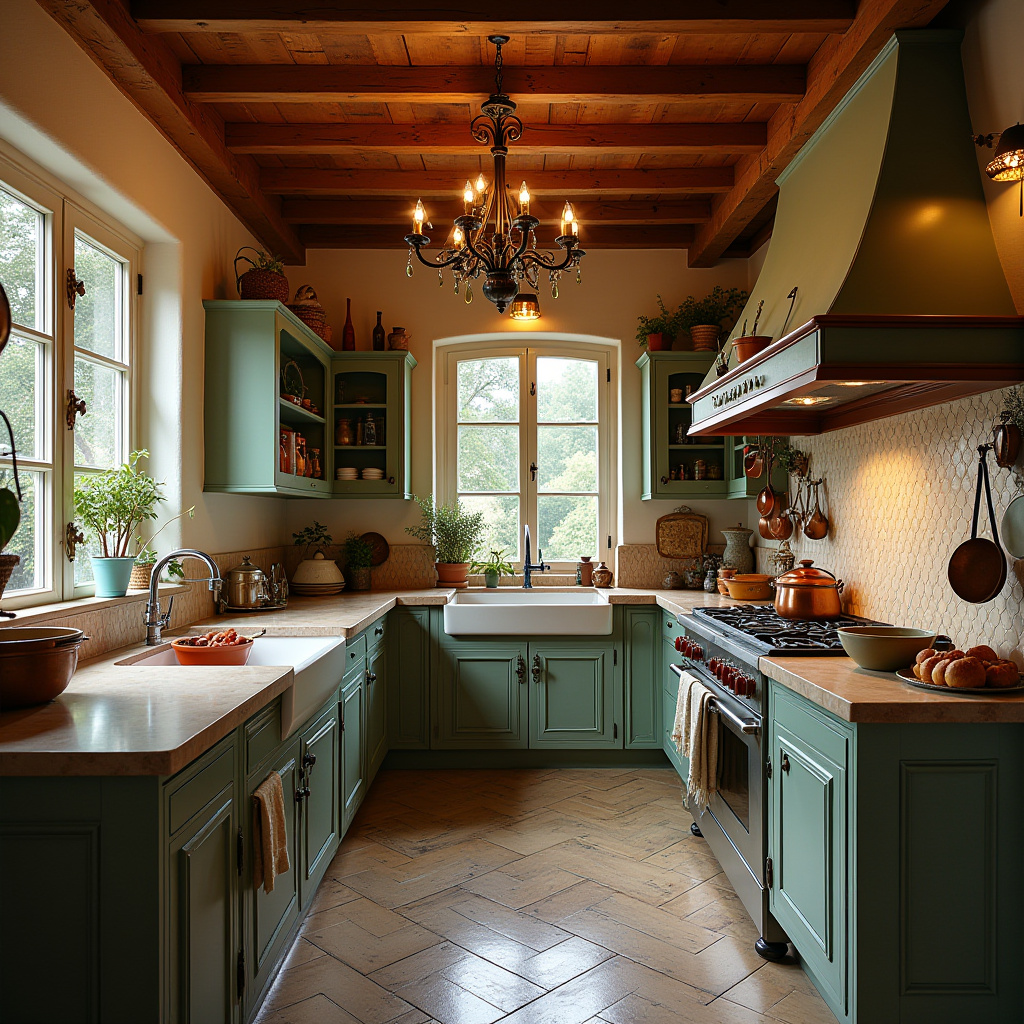rustic boho kitchen 24