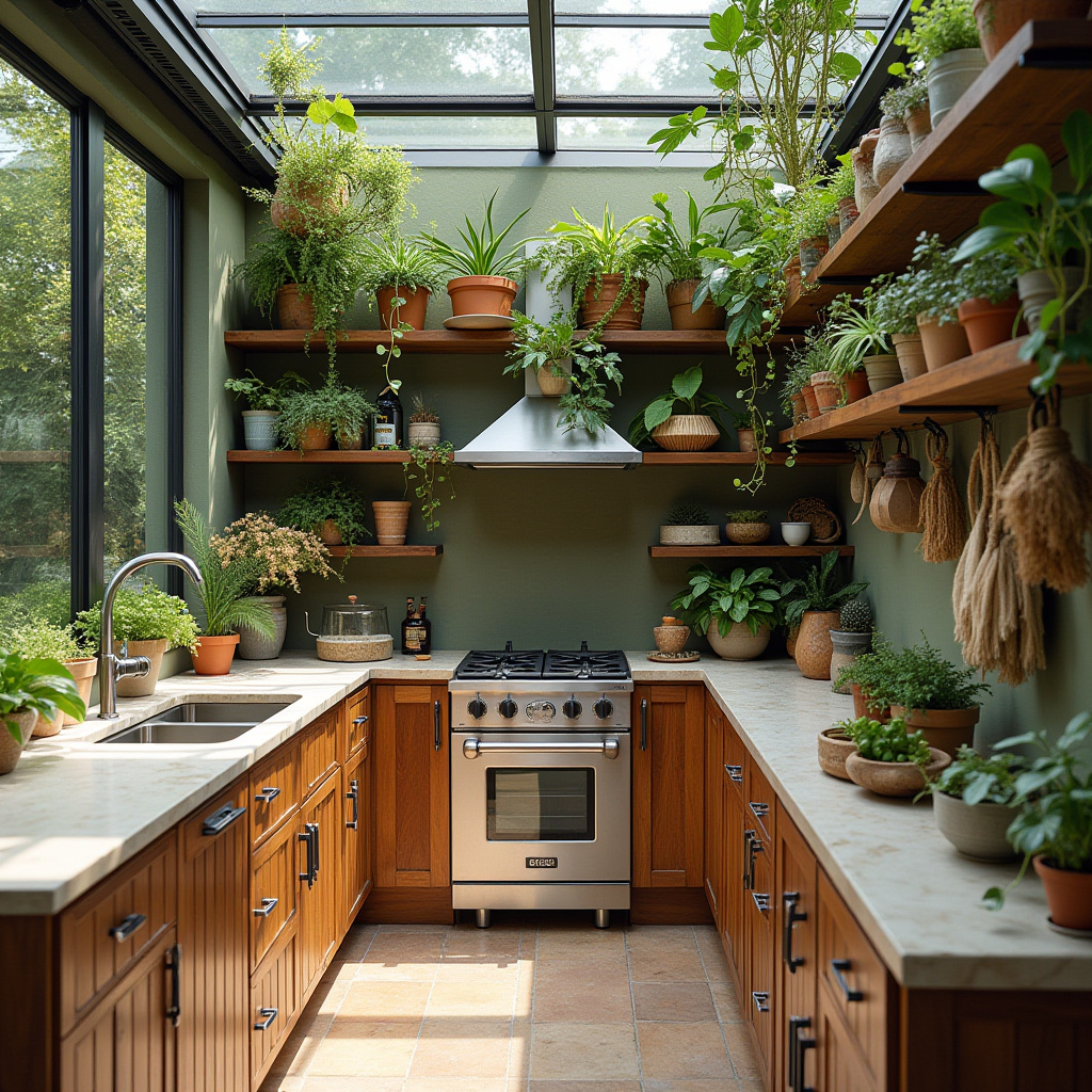 rustic boho kitchen 25