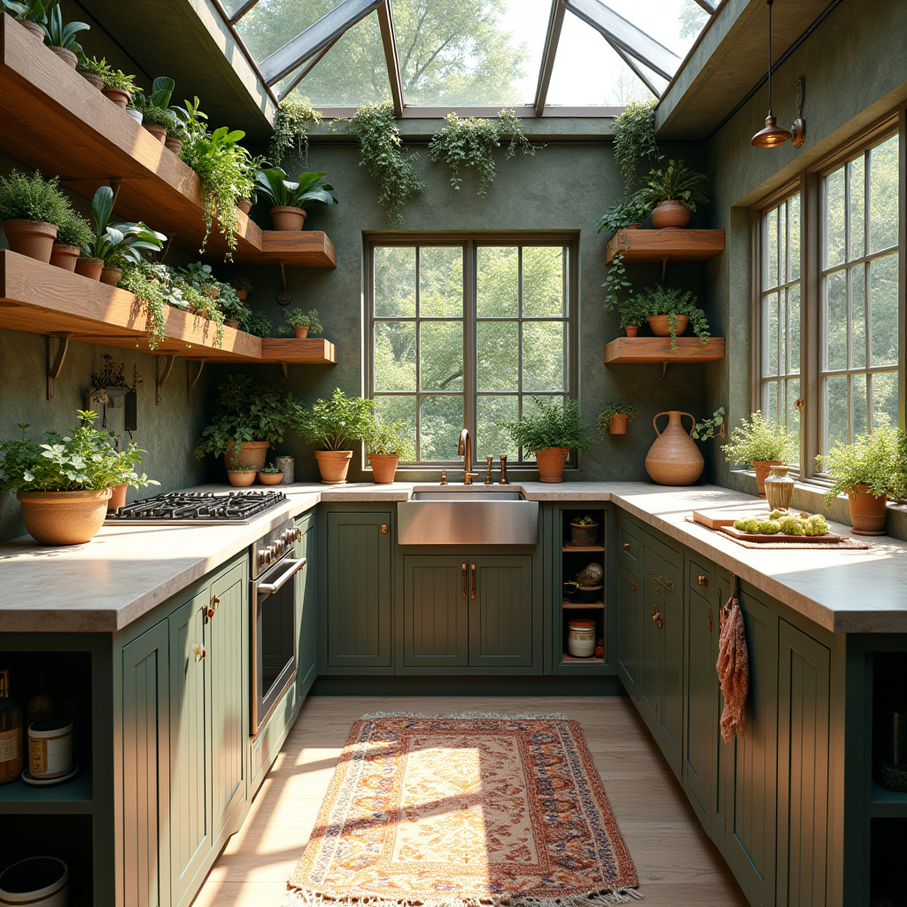rustic boho kitchen 26