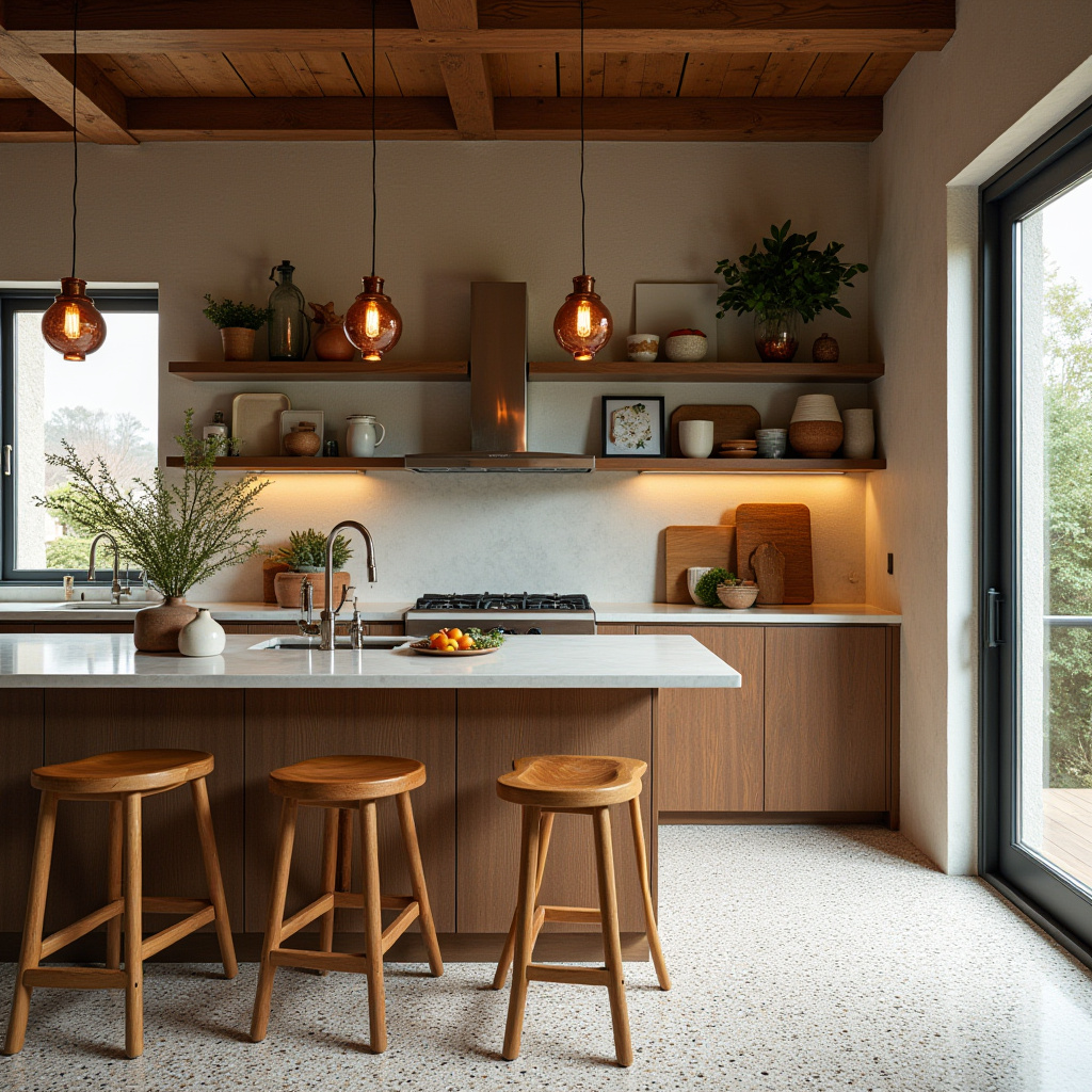 rustic boho kitchen 27