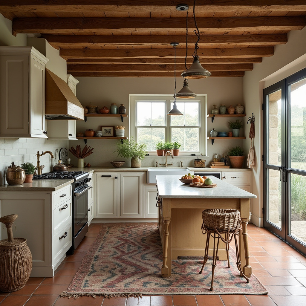 rustic boho kitchen 30