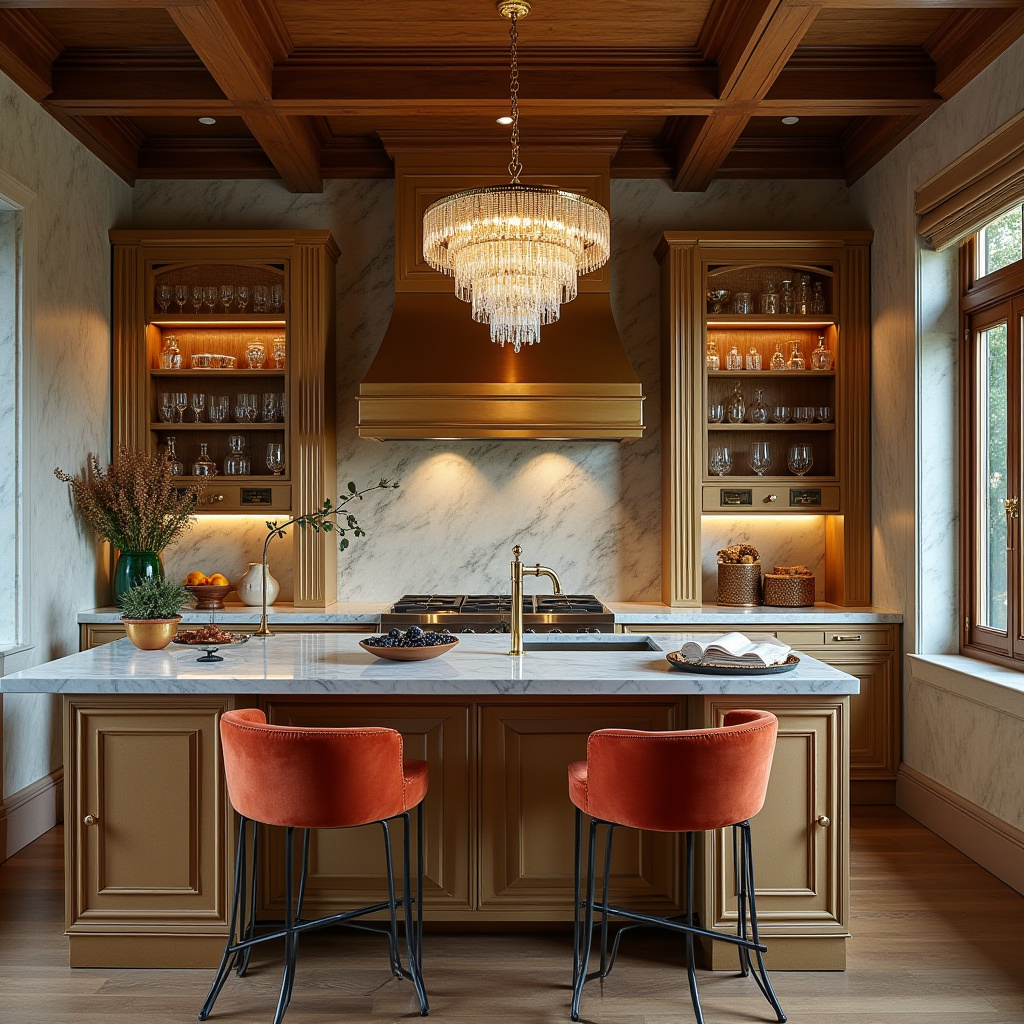 rustic boho kitchen 33