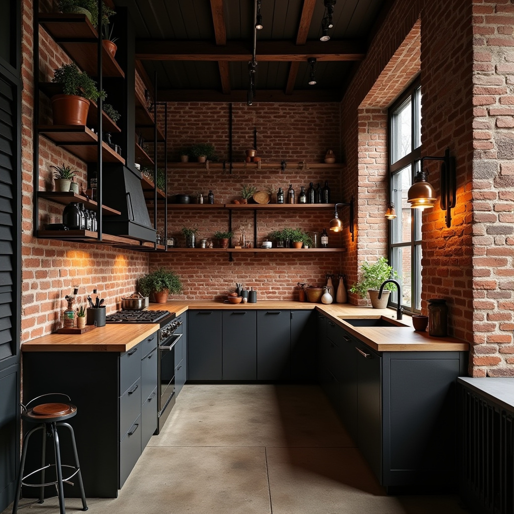 rustic boho kitchen 35