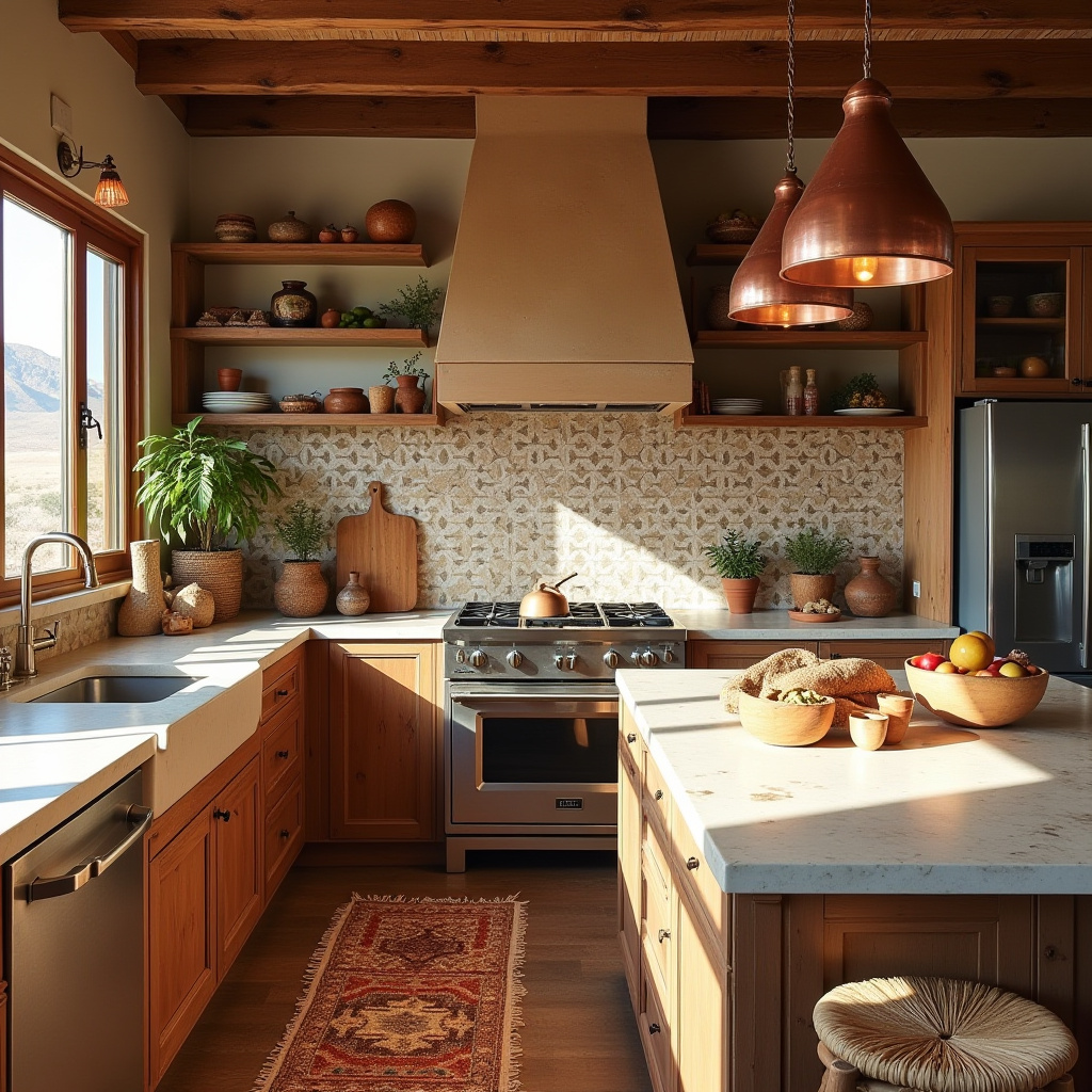 rustic boho kitchen 4