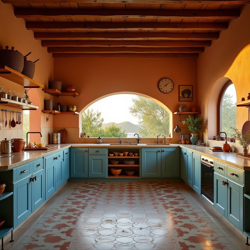 rustic boho kitchen 8