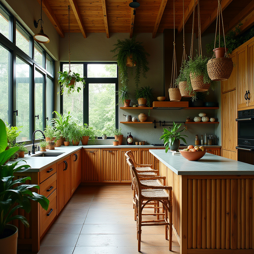 rustic boho kitchen ideas 11