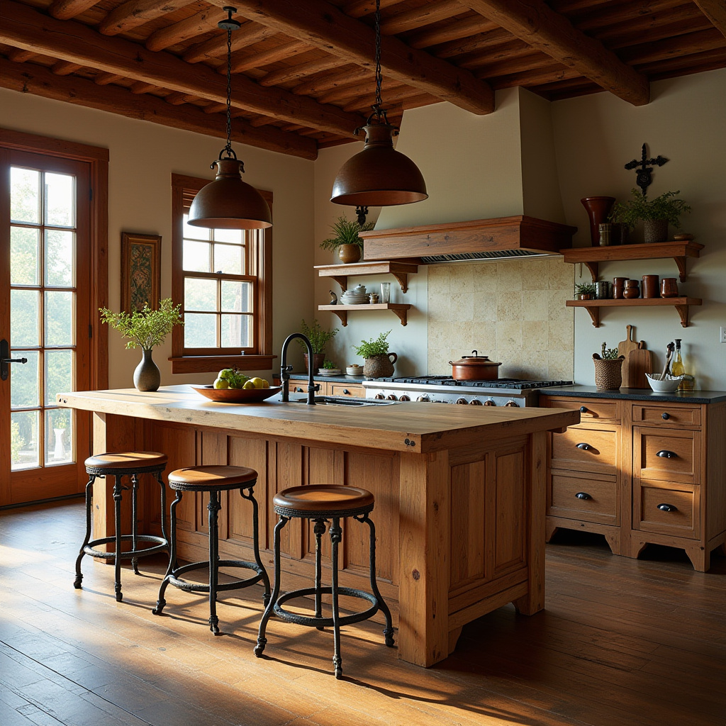rustic boho kitchen ideas 16