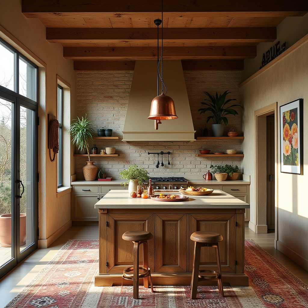 rustic boho kitchen ideas 3